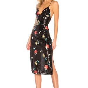 Lovers + Friends sequin embroidered dress
